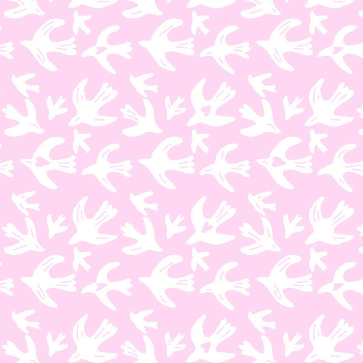 Jolie trousse de beauté ou de toilette, en coton matelassé motifs oiseaux rose - Calliste pinky bird