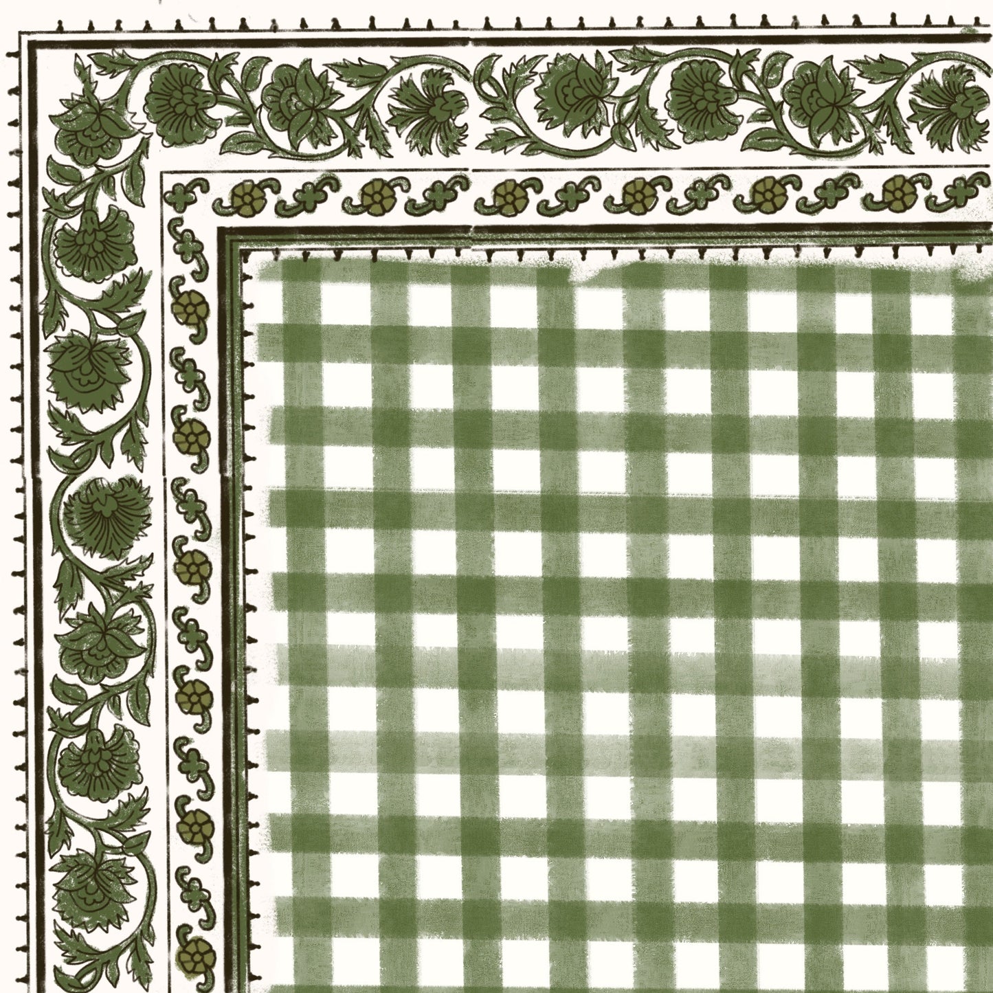 Petit foulard indien - Ysé Khaki