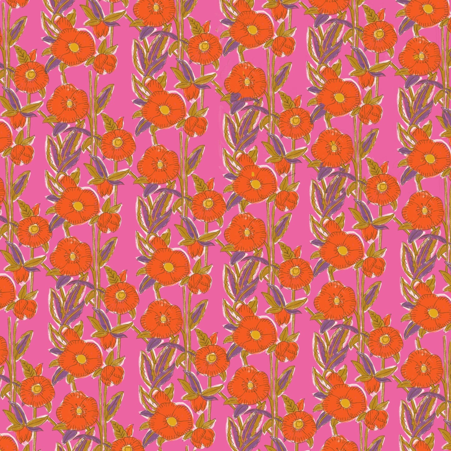 Trousse de beauté ou de toilette en tissu matelassé fleuri rose - Olympe Rosa