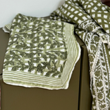 Petit foulard vert sauge - Bertille
