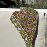 Petit foulard kaki pourpre - Carmen