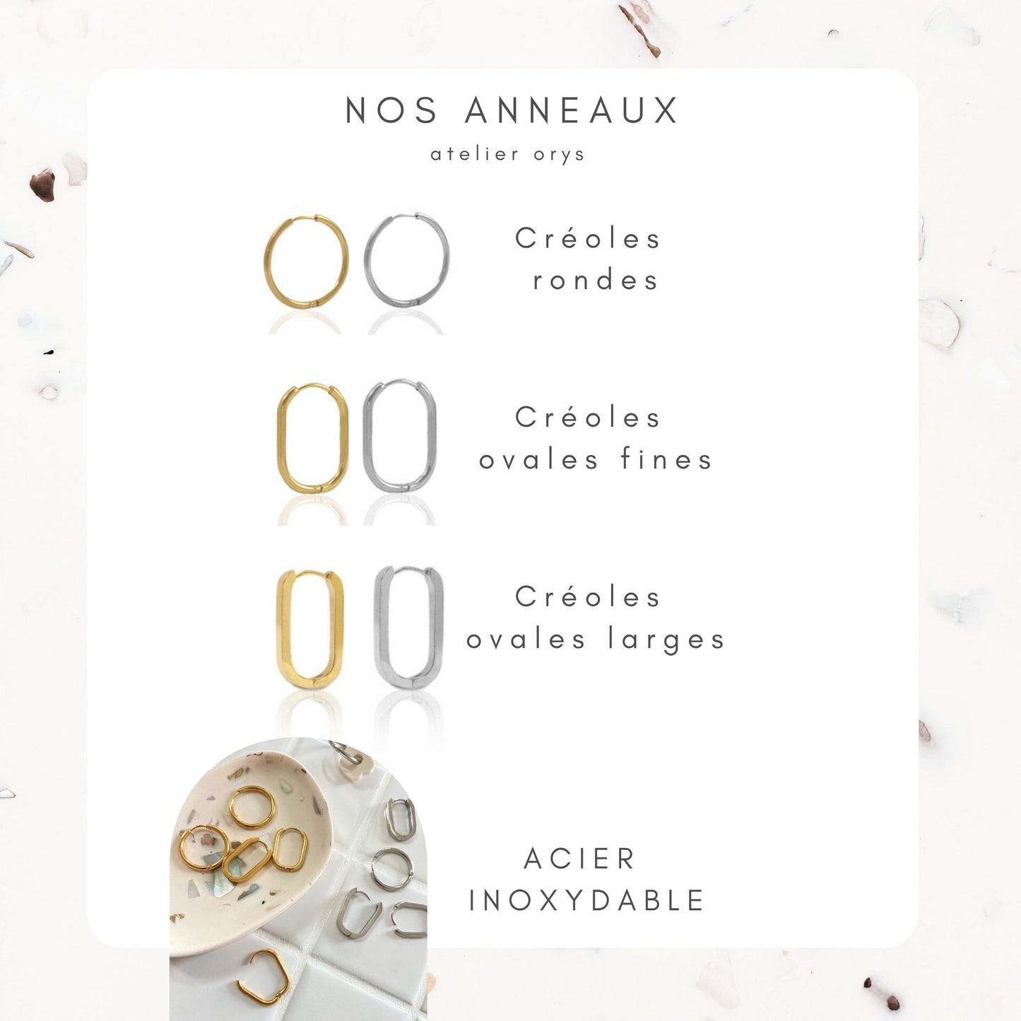 Créoles en céramique rose foncé