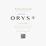 Bon cadeau Atelier Orys - format email