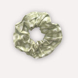 Chouchou Scrunchie en coton vichy vert menthe - Bertille