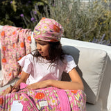 Petit foulard indien - Olympe rosa