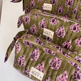 Trousse de beauté ou de toilette matelassée - Carmen