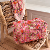 Sac week-end fleuri rose - Olympe Rosa