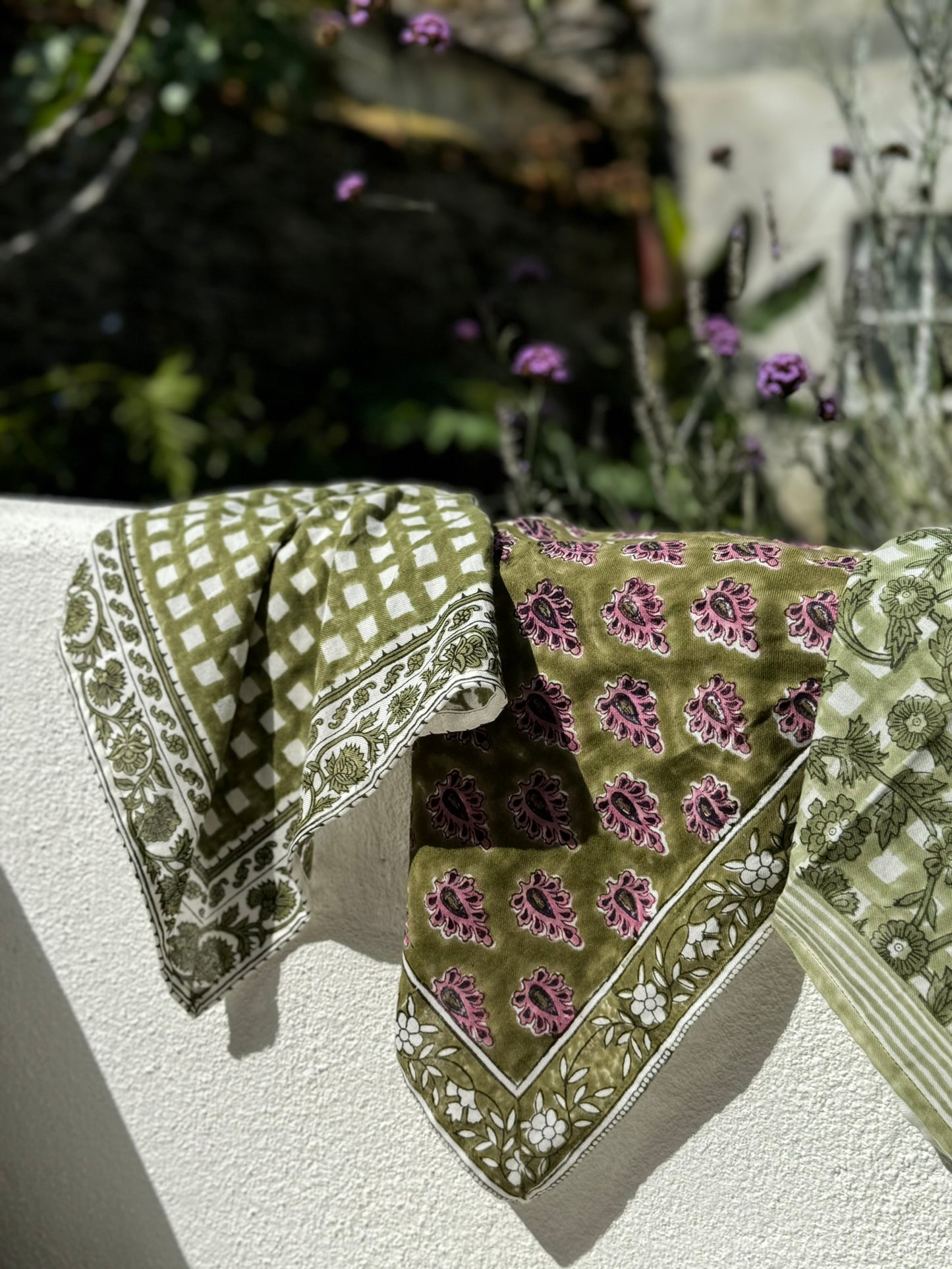 Petit foulard indien - Ysé Khaki