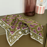 Petit foulard kaki pourpre - Carmen
