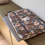 Pochette matelassée pour ordinateur - Olympe Bleu encre