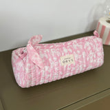 Trousse à crayons matelassée en tissu indien - Calliste pinky bird