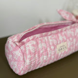 Trousse à crayons matelassée en tissu indien - Calliste pinky bird