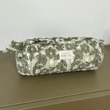 Trousse scolaire matelassée en tissu fleuri - Bertille