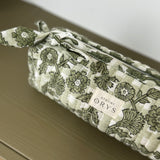Trousse scolaire matelassée en tissu fleuri - Bertille