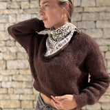Petit foulard Léopard - Hilo Crème
