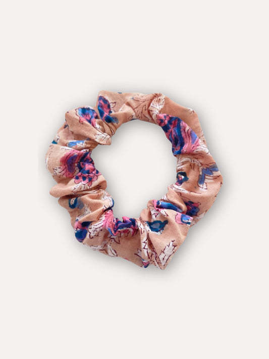 Chouchou Scrunchie motifs block print Beige - Atelier ORYS