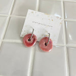 Créoles en céramique rose blush - Atelier ORYS